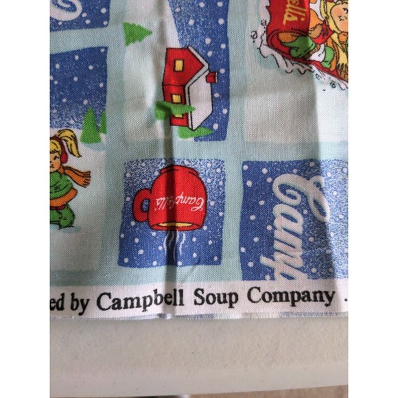 Campbells Soup Company 2002 Christmas Winter Scene Vintage Fabric by the Yard - Picture 5 of 7